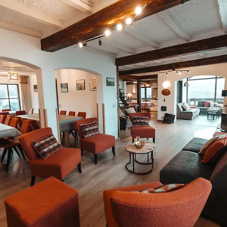 Le Grand Cerf 25 Pers, Malmedy- Rustique, Jardin شاليه *